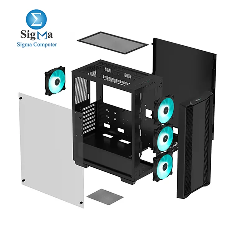 DeepCool CC560 Mid-Tower Case And DeepCool PF650 80 PLUS 230V EU 650W