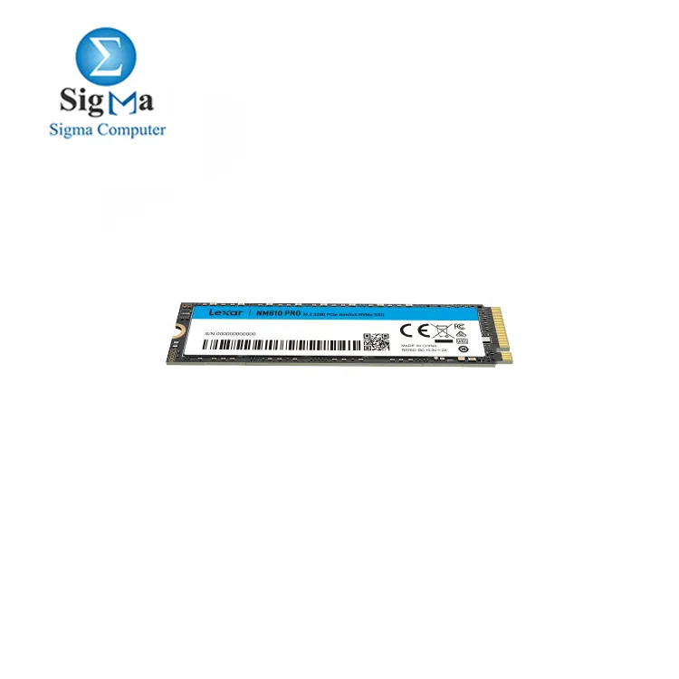 Lexar NM610PRO 500GB M.2 NVMe SSD – PCIe Gen3x4, 3300MB/s read, 1700MB/s write, 3D NAND