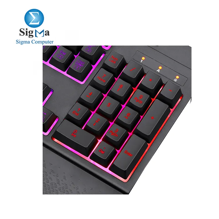 Redragon K512 SHIVA     RGB membrane gaming keyboard with 6 macro keys  8 media keys  full anti-ghosting  and detachable wrist rest