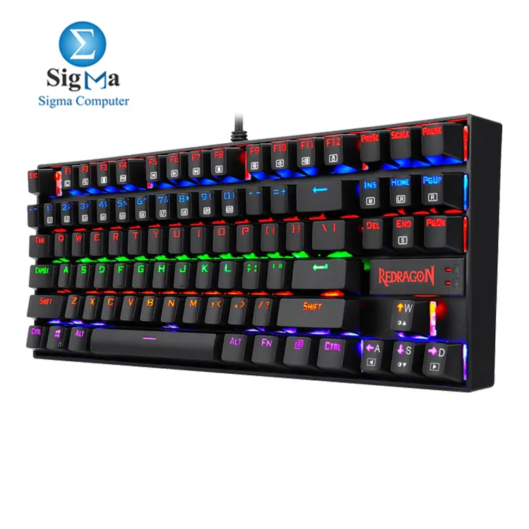 Redragon K552 KUMARA Red Switch RAINBOW LED Mechanical Gaming Keyboard