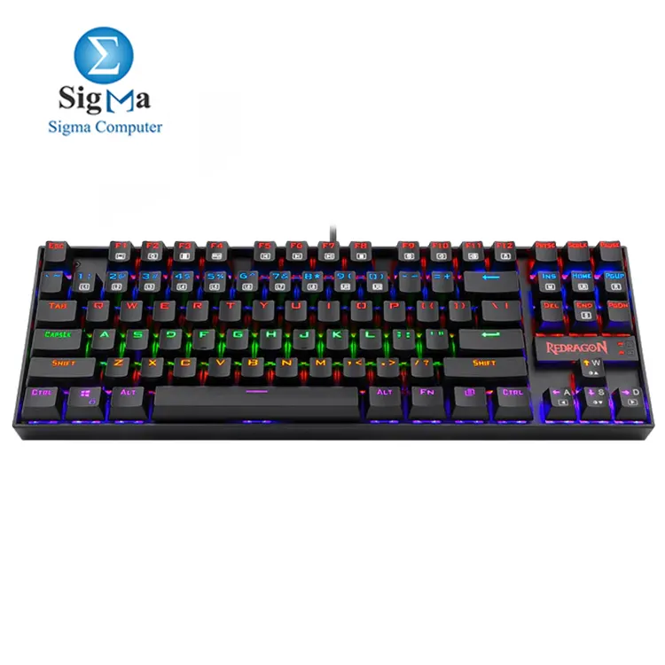 Redragon K552 KUMARA Red Switch RAINBOW LED Mechanical Gaming Keyboard