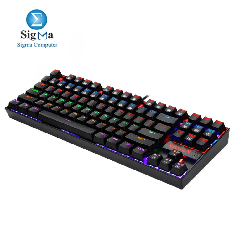 Redragon K552 KUMARA Red Switch RAINBOW LED Mechanical Gaming Keyboard