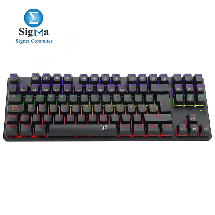 T-DAGGER Bora T-TGK313 Brown Switch RAINBOW LED Mechanical Gaming Keyboard