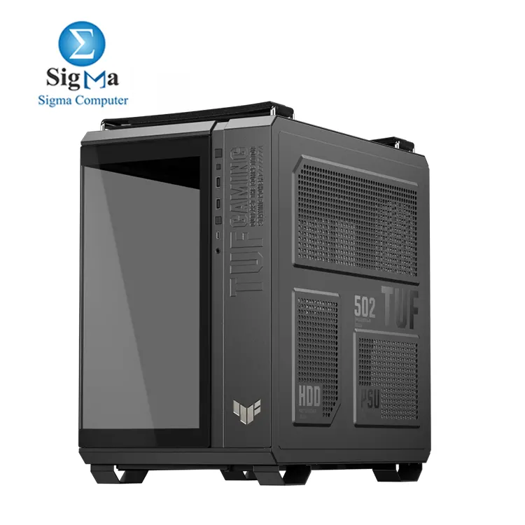 ASUS TUF Gaming GT502 Horizon Black     Mid Tower case with ATX support  360mm radiator  400mm GPU clearance  tempered glass  USB-C  and full dust filters