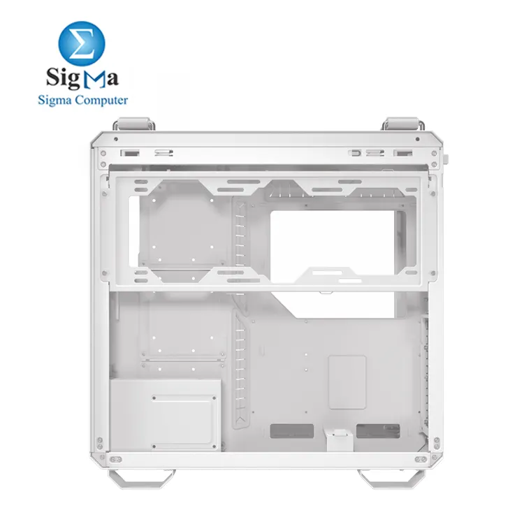 ASUS TUF Gaming GT502 Horizon White     Mid Tower case with ATX support  360mm radiator  400mm GPU clearance  tempered glass  USB-C  and full dust filters