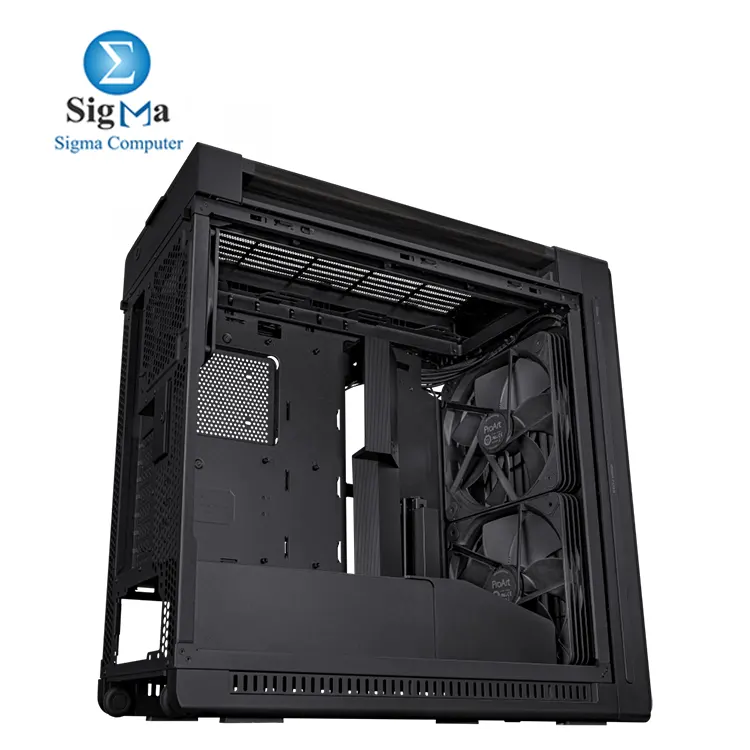 ASUS ProArt PA602 Wood Edition     Mid Tower case with EATX support  2x 200mm front fans  USB-C front I O  tempered glass side panel  and up to 440mm GPU clearance