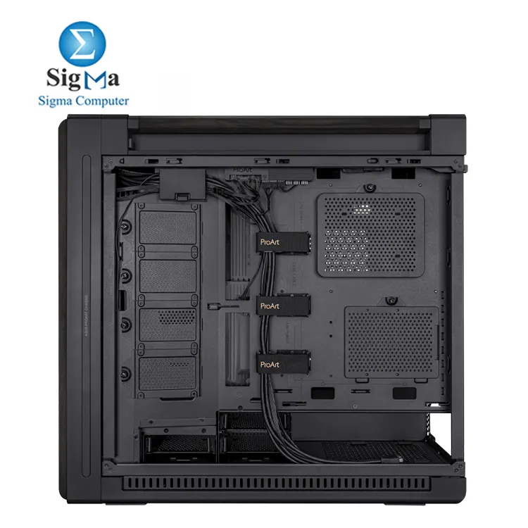 ASUS ProArt PA602 Wood Edition     Mid Tower case with EATX support  2x 200mm front fans  USB-C front I O  tempered glass side panel  and up to 440mm GPU clearance