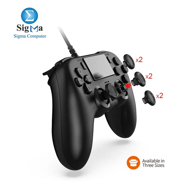  DOBE TP5-35136 wired controller for PS5 and PC with six-axis motion  dual vibration  turbo macro buttons  and a 3.5mm jack