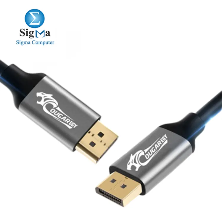 COUGAR-EGY 8K03 DisplayPort 1.4 Cable     3 m  8K  7680  4320    60 Hz  32.4 Gbps bandwidth  up to 32-bit HDR color  gold-plated connectors  backward compatible with DP 1.3 1.2 1.1