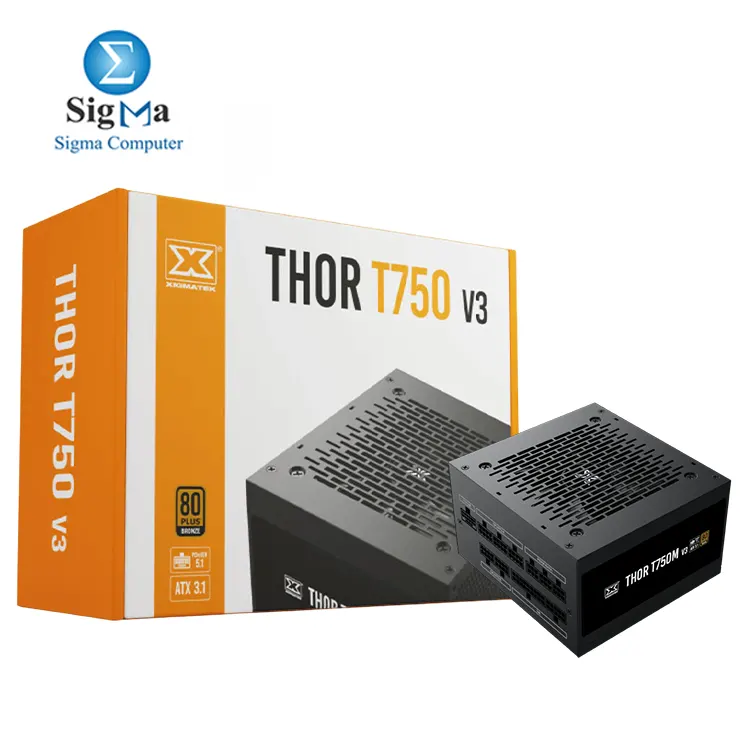 Xigmatek Thor T750M V3 750W Full Modular 80 Bronze PCIe Gen 5.1 ATX 3.1 Support Silent 120mm Fan Compact Size Full Protection Xigmatek Thor T750M V3 750W Full Modular 80 Bronze PCIe Gen 5.1 ATX 3.1 Support Silent 120mm Fan Compact Size Full Protection