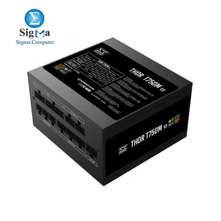 Xigmatek Thor T750M V3     750W Full Modular  80  Bronze  PCIe Gen 5.1   ATX 3.1 Support  Silent 120mm Fan  Compact Size  Full Protection