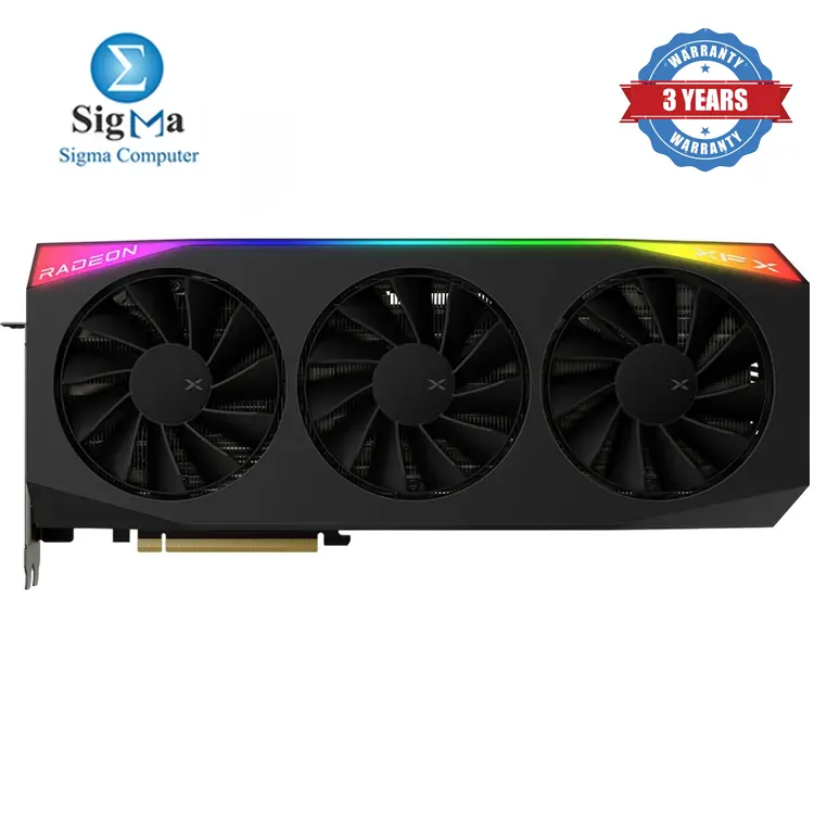 XFX Mercury RX 9070 XT OC     16GB GDDR6  Boost Clock up to 3100MHz  PCIe 5.0  Triple Fan  3x DP 2.1  1x HDMI 2.1  3x 8-pin Power