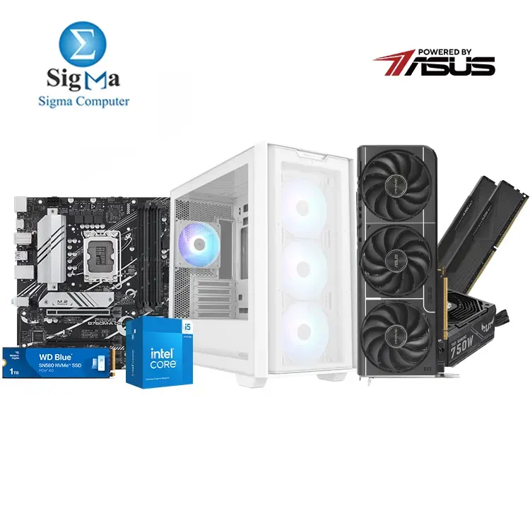 Powered By Asus -05- ASUS PRIME B760M-A - Intel Core i5-14400F - KLEVV 2x16GB 3600MHz - ASUS RTX 5060 Ti 16GB - WD SN580 1TB - ASUS TUF 750W 80 Bronze - ASUS A21 PLUS Powered By Asus -05- ASUS PRIME B760M-A - Intel Core i5-14400F - KLEVV 2x16GB 3600MHz - ASUS RTX 5060 Ti 16GB - WD SN580 1TB - ASUS TUF 750W 80 Bronze - ASUS A21 PLUS
