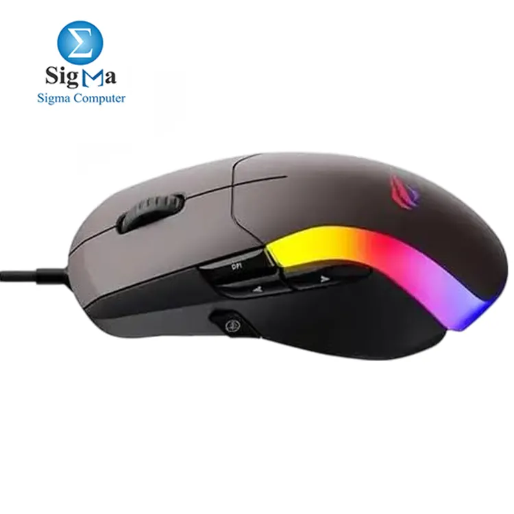 Havit MS959S RGB Wired Gaming Mouse, optical sensor, customizable DPI up to 10000, 8 programmable buttons, ergonomic ambidextrous design, RGB lighting
