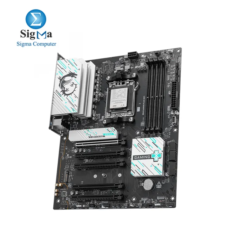 MSI B840 GAMING PLUS WIFI: AMD Ryzen 9000 Series support, DDR5 up to 256GB, PCIe 4.0 x16, Wi-Fi 7, 2.5G LAN, dual M.2 slots, USB 10Gbps, Realtek 7.1 audio, ATX.