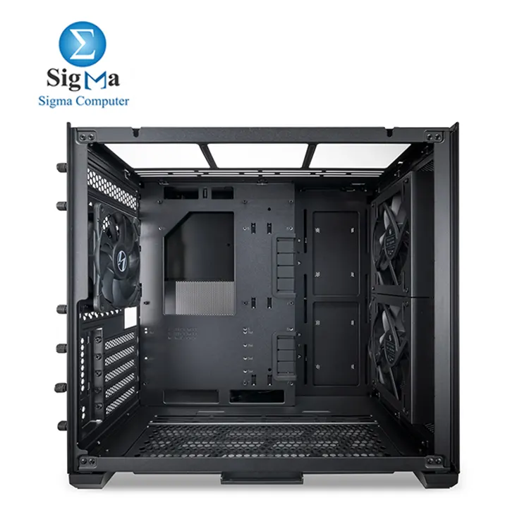 Lian Li O11 AIR MINI – Compact tower with high airflow, supports E-ATX/ATX/M-ATX/ITX, includes 3 PWM fans, fits up to 280mm radiators, 362mm GPU, and 170mm CPU coolers