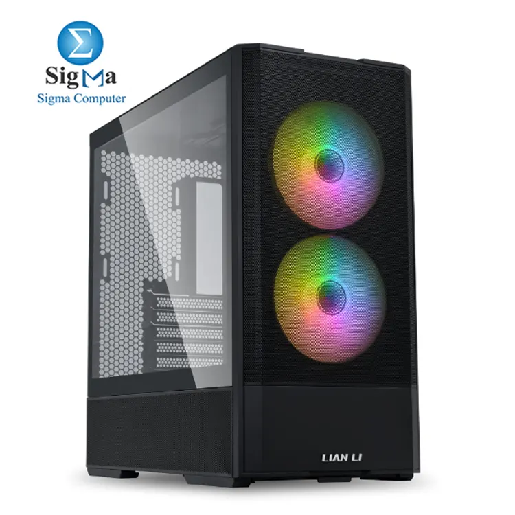 Lian Li LANCOOL 207 Compact M-ATX case with ATX support 4 pre-installed fans mesh panels for airflow front PSU and GPU anti-sag bracket. Lian Li LANCOOL 207 Compact M-ATX case with ATX support 4 pre-installed fans mesh panels for airflow front PSU and GPU anti-sag bracket.