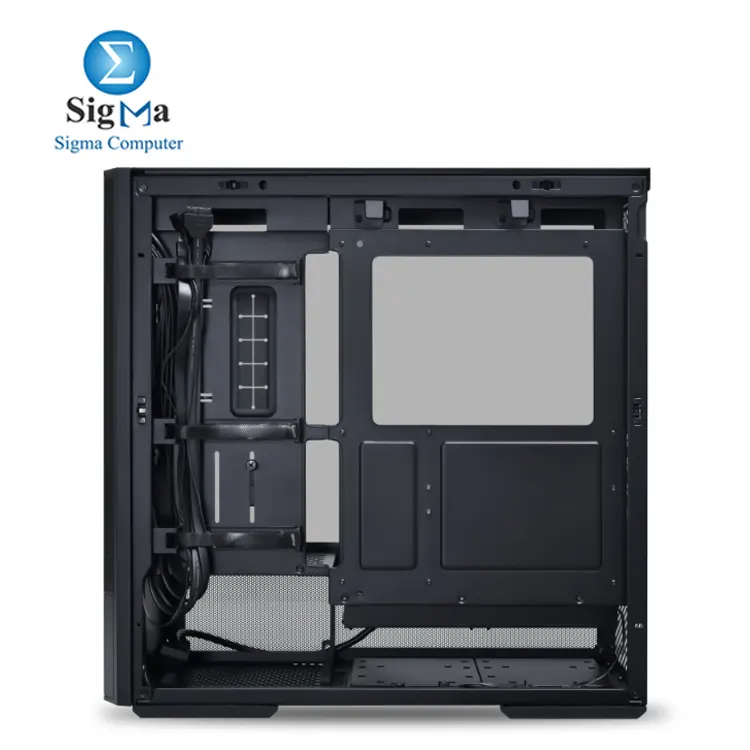 Lian Li LANCOOL 207     Compact M-ATX case with ATX support  4 pre-installed fans  mesh panels for airflow  front PSU  and GPU anti-sag bracket.