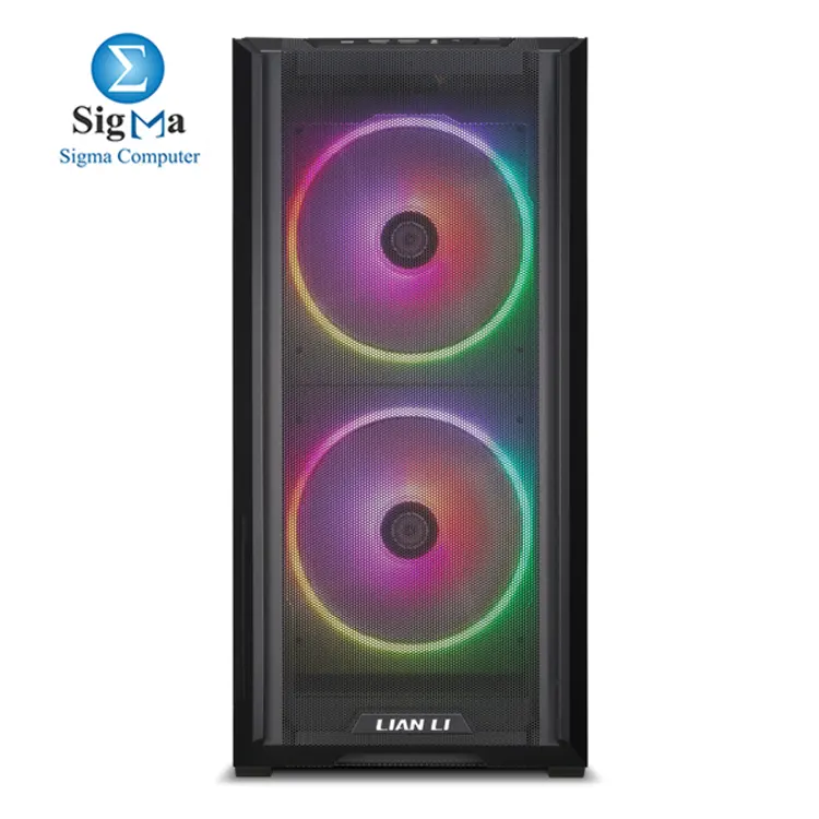 Lian Li LANCOOL 216 – Mid-tower case with support for E-ATX motherboards, 392mm GPUs, 180.5mm CPU coolers, dual 160mm ARGB front fans, top/bottom/front radiator support, and USB Type-C