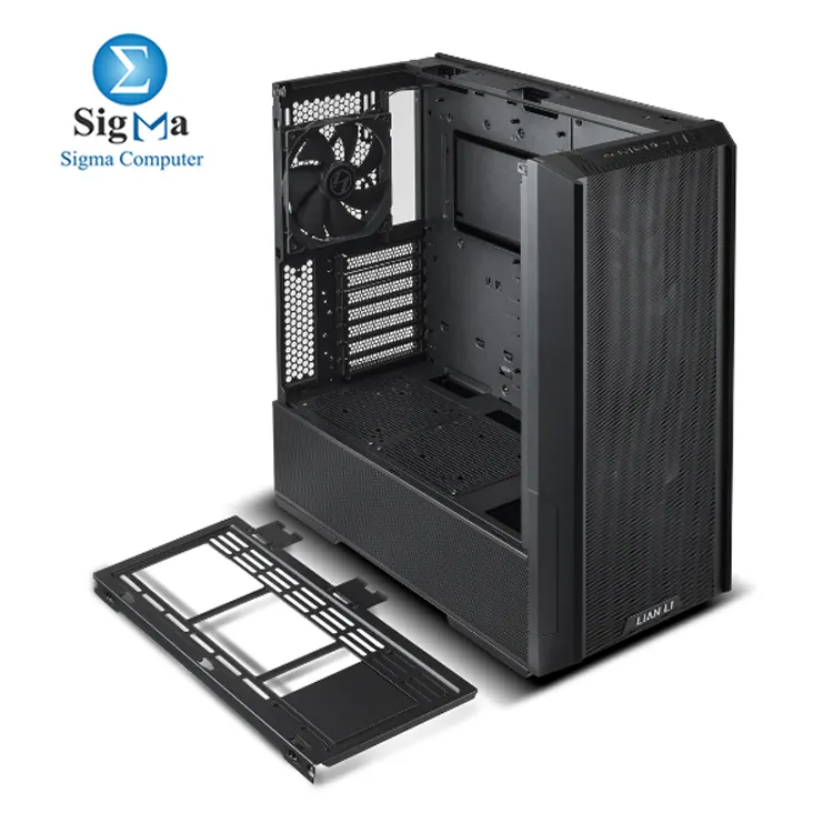 Lian Li LANCOOL 216 – Mid-tower case with support for E-ATX motherboards, 392mm GPUs, 180.5mm CPU coolers, dual 160mm ARGB front fans, top/bottom/front radiator support, and USB Type-C