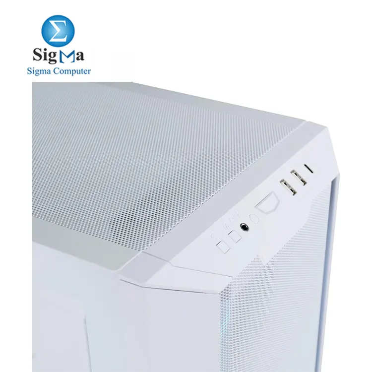 Lian Li LANCOOL 3R-W WHITE: Mid-tower case with tempered glass, supports E-ATX motherboards, 4x140mm PWM fans, up to 420mm radiators, 12 storage bays, USB 3.0 & USB-C ports.