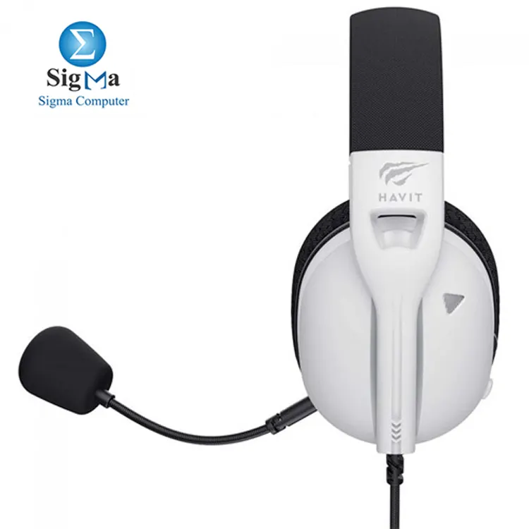 Havit Fuxi-H5D WHITE Gaming Headset offers high-definition stereo sound, comfortable adjustable design, noise-canceling mic, and versatile USB/3.5mm connectivity.