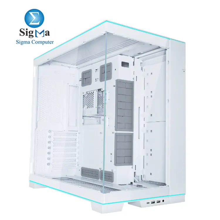 Lian Li O11D EVO RGB White     Dual-chamber case with tempered glass  RGB lighting  support for 420mm radiators  3  140mm fans  and up to 455.7mm GPUs.