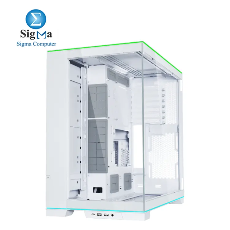Lian Li O11D EVO RGB White     Dual-chamber case with tempered glass  RGB lighting  support for 420mm radiators  3  140mm fans  and up to 455.7mm GPUs.