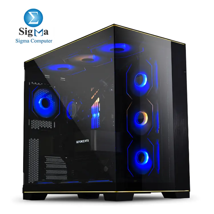 Lian Li O11D EVO RGB     Premium mid-tower case with dual RGB strips  tempered glass panels  E-ATX support  420mm radiator compatibility  and up to 455.7mm GPU clearance.