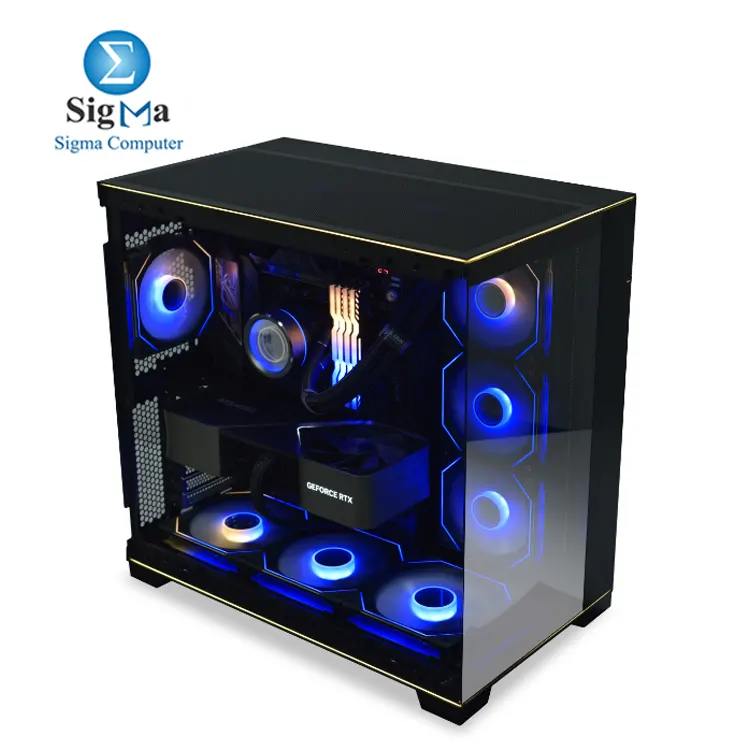 Lian Li O11D EVO RGB     Premium mid-tower case with dual RGB strips  tempered glass panels  E-ATX support  420mm radiator compatibility  and up to 455.7mm GPU clearance.
