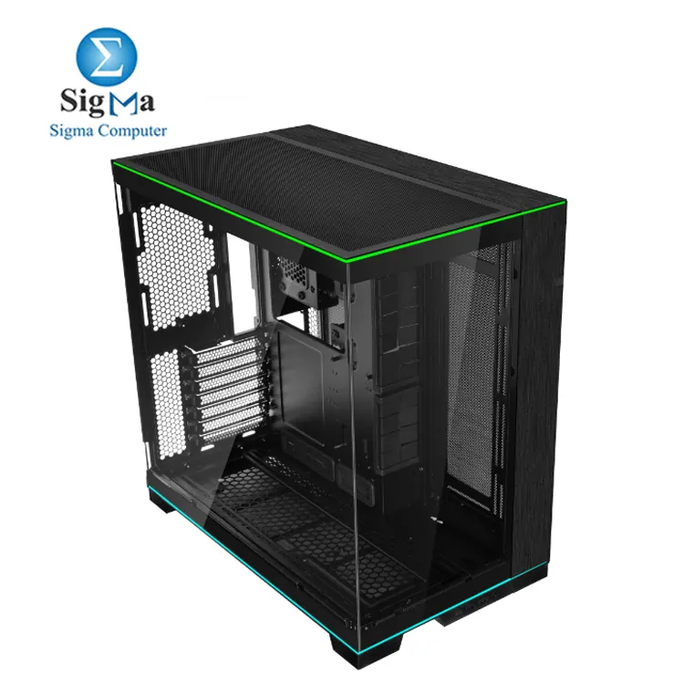 Lian Li O11D EVO RGB     Premium mid-tower case with dual RGB strips  tempered glass panels  E-ATX support  420mm radiator compatibility  and up to 455.7mm GPU clearance.