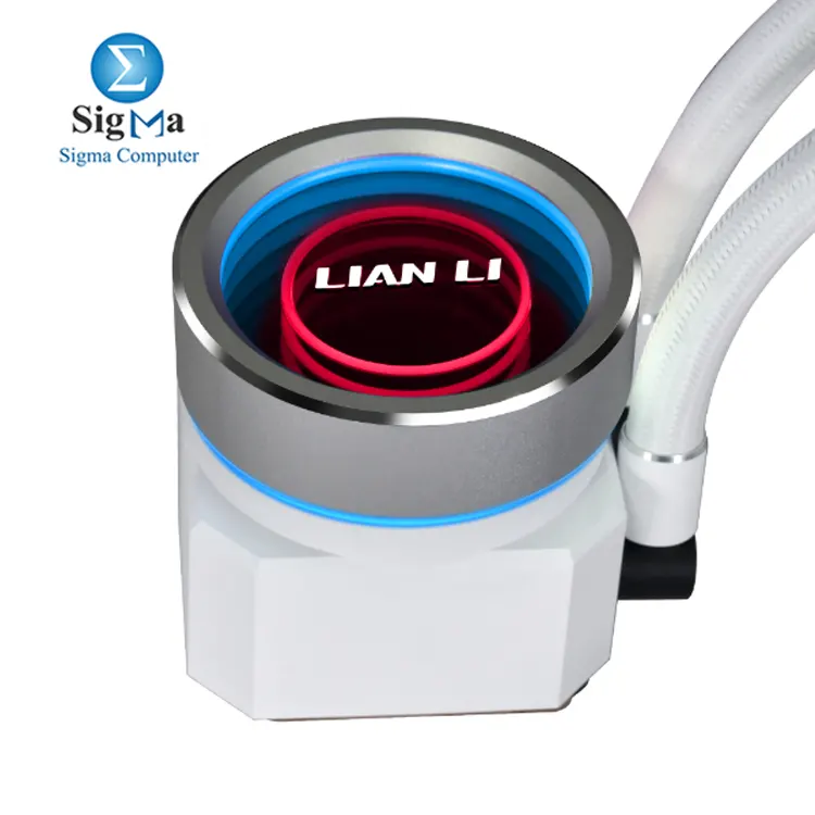 Lian Li Galahad II Trinity 360  4200 RPM pump  396mm radiator  120mm fans  high airflow  Intel   AMD compatible.