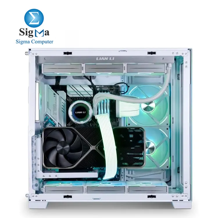 Lian Li VG4-4-V2X V2W Universal 4-Slots Vertical GPU Kit with Gen 4 PCI-E x16 Riser  Steel Bracket  188x120x162mm   compatible with O11D EVO RGB  O11 Vision  LANCOOL  Odyssey X.