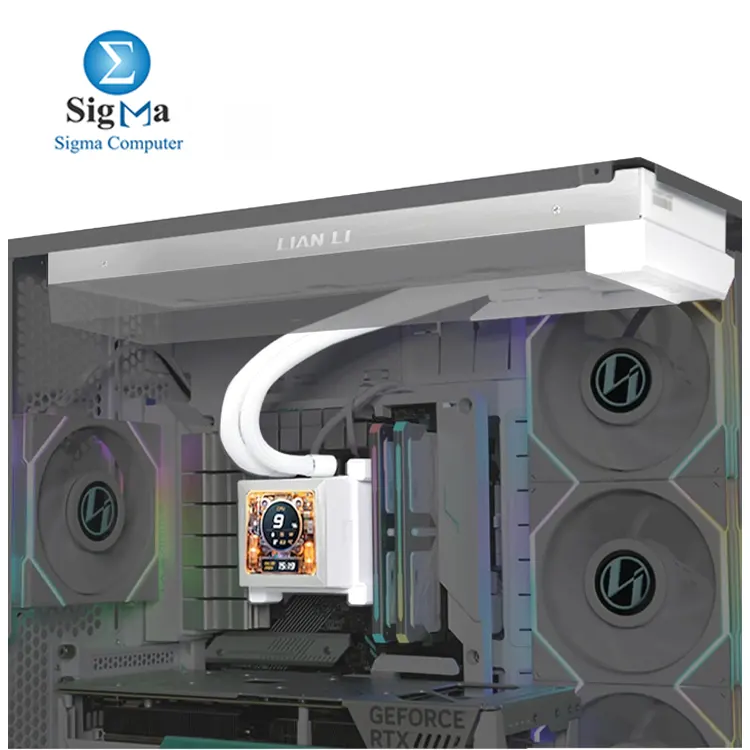 Lian Li HydroShift LCD 360 AIO White     360mm liquid cooler with 2.88    IPS LCD  quiet high-performance pump  UNI FAN TL fans  and support for Intel LGA 1700   AMD AM5 AM4.