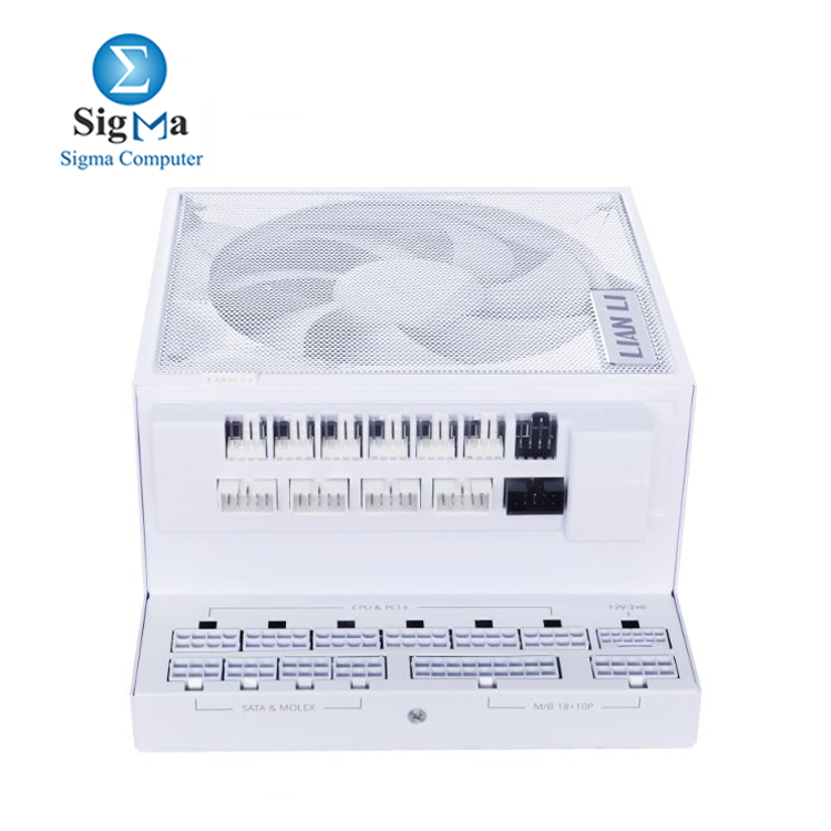 LIAN LI EDGE GOLD 1000W White     Fully modular ATX 3.1 PSU with 80 PLUS Gold efficiency  PCIe 5.1 support  L-shape design  removable USB PWM hub  and braided cables.