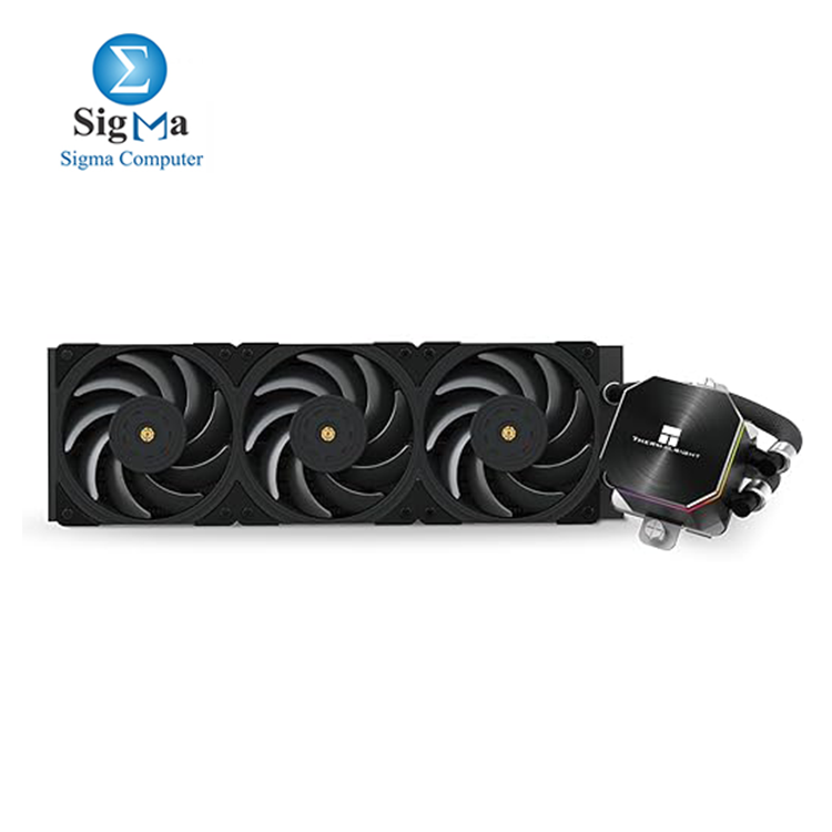 Thermalright Frozen Edge 360 Black     360mm ARGB liquid cooler with 3x 120mm PWM fans  3300RPM pump  low noise  and wide Intel AMD socket compatibility.