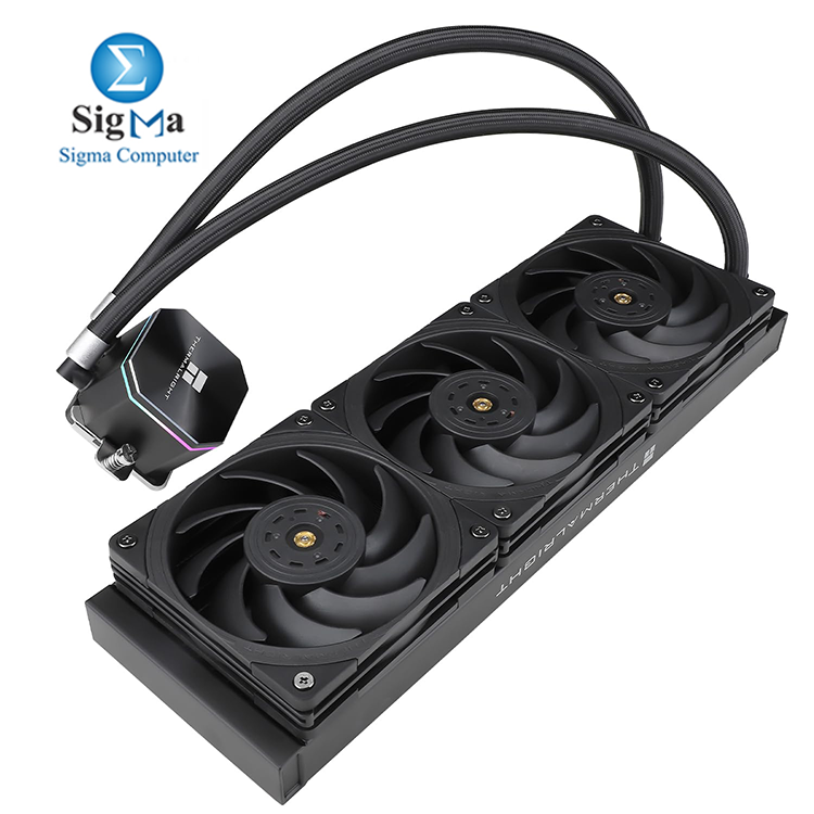 Thermalright Frozen Edge 360 Black     360mm ARGB liquid cooler with 3x 120mm PWM fans  3300RPM pump  low noise  and wide Intel AMD socket compatibility.
