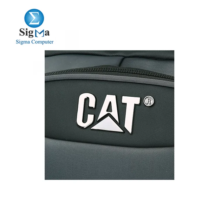 Cat Louts 4811/6 Grey by Cat — 45x30x13 cm, fits 15.6 laptops, made with durable waterproof material, padded compartments, adjustable shoulder strap, and multiple storage pockets.