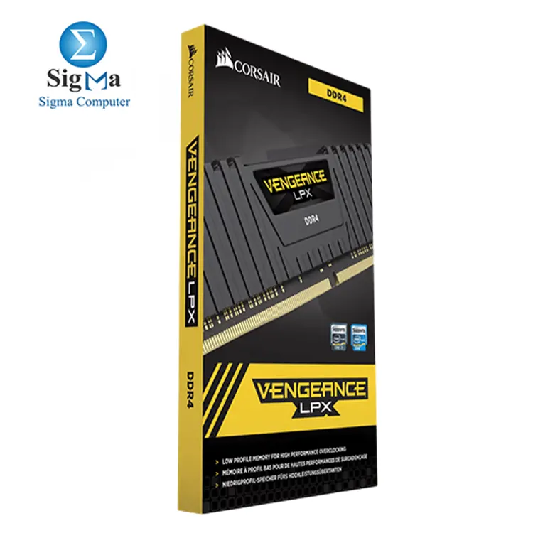 Corsair VENGEANCE LPX CMK64GX4M2E3200C16     64GB  2x32GB  DDR4 3200MHz C16  1.35V  XMP 2.0  Black