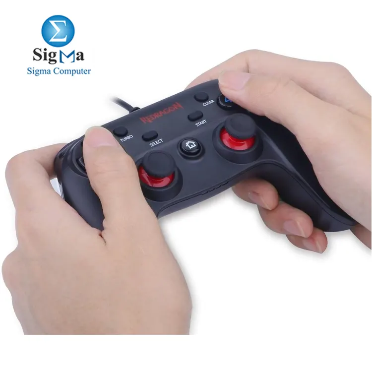 Redragon Saturn G807     Wired gamepad with dual vibration  Xinput DirectInput modes  ergonomic design  and wide compatibility with PC  PS3  and Android.