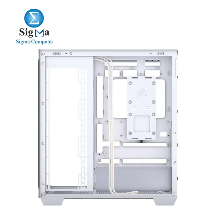 Corsair 3500X White – Mid-Tower case with support for E-ATX motherboards, 425mm GPUs, 360mm radiators, 2x HDD & 2x SSD, USB-C front I/O, and tempered glass panels.