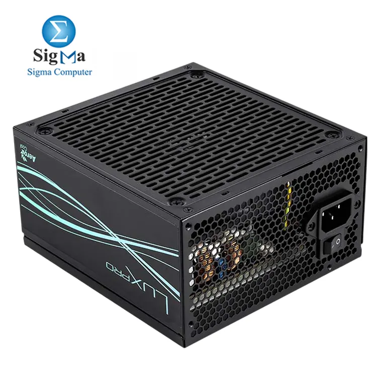 Aerocool LUX PRO 850W – 80Plus Bronze, ATX 3.0 & PCIe 5.0 ready, 105°C Japanese capacitor, FDB 14cm fan, semi-modular design.