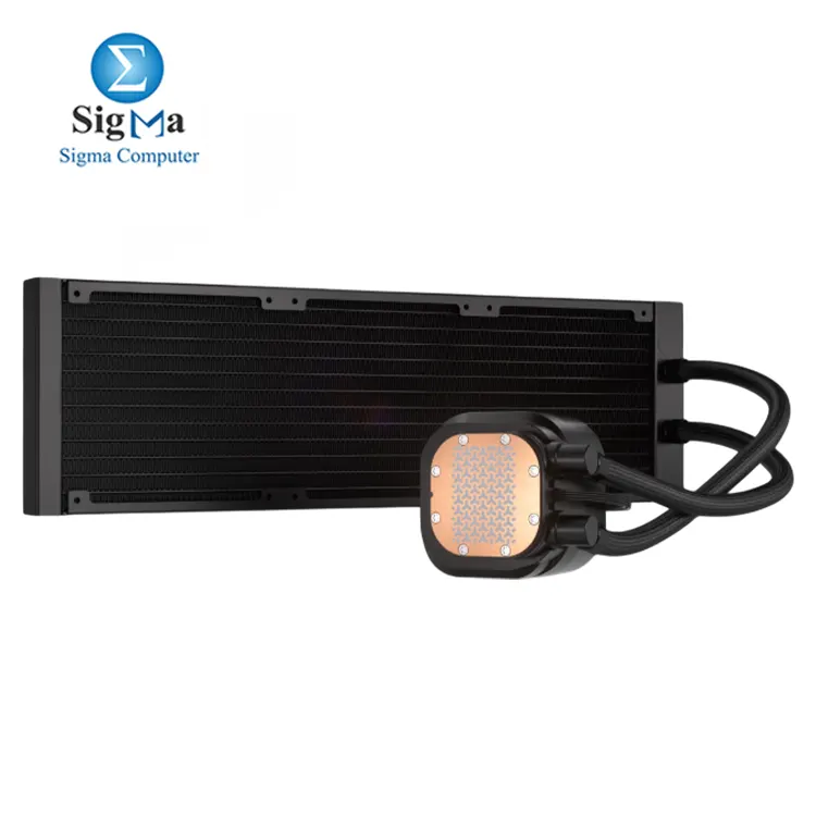 CORSAIR NAUTILUS 360 RS ARGB – 360mm liquid cooler with ARGB fans, copper cold plate, PWM control, low noise, and support for Intel LGA 1851/1700 & AMD AM5/AM4.