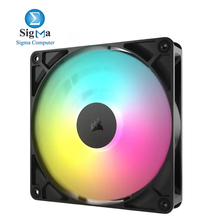 Corsair RS140 ARGB – Dual 140mm PWM fans with AirGuide tech, Magnetic Dome bearing, RGB lighting, up to 1700 RPM and 95.5 CFM airflow.