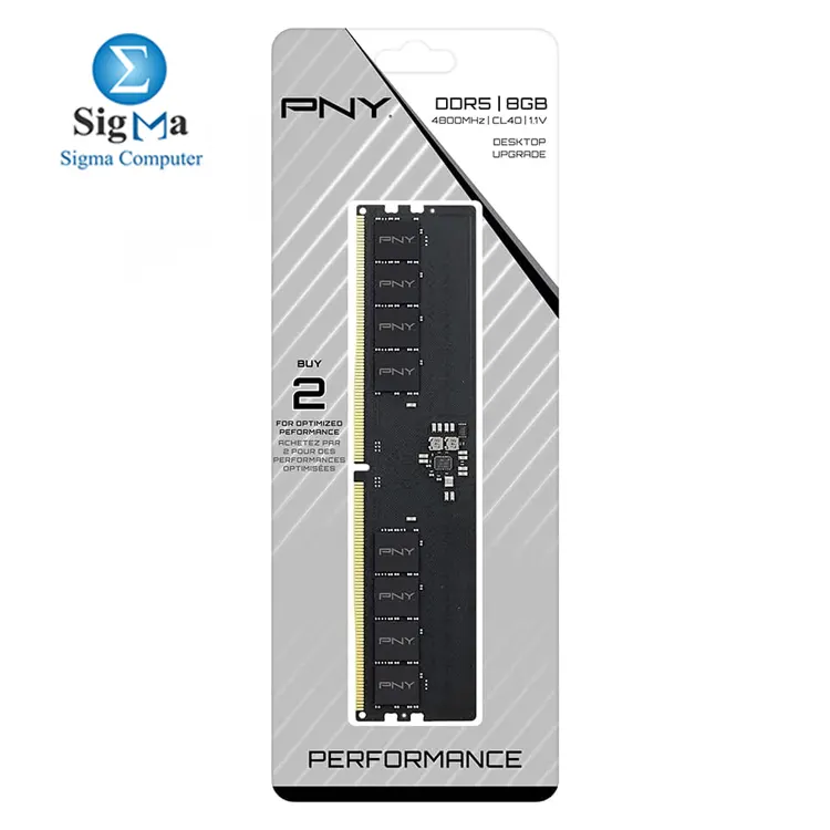 PNY Performance MD8GSD54800-TB – 8GB DDR5 4800MHz CL40 1.1V Desktop Memory