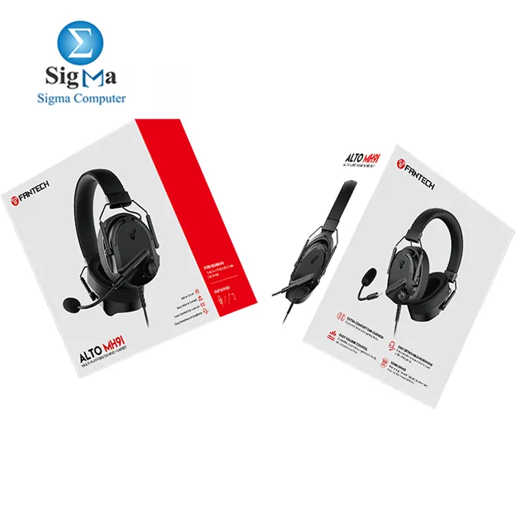 FANTECH ALTO MH91 features 50mm drivers  detachable noise-cancelling mic  TRRS connector  2m cable  and durable ABS   aluminium build.