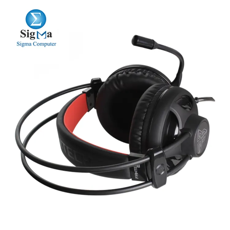 FANTECH CHIEF HG13     Stereo gaming headset with 40mm drivers  red LED  3.5mm   USB  and non-detachable mic.