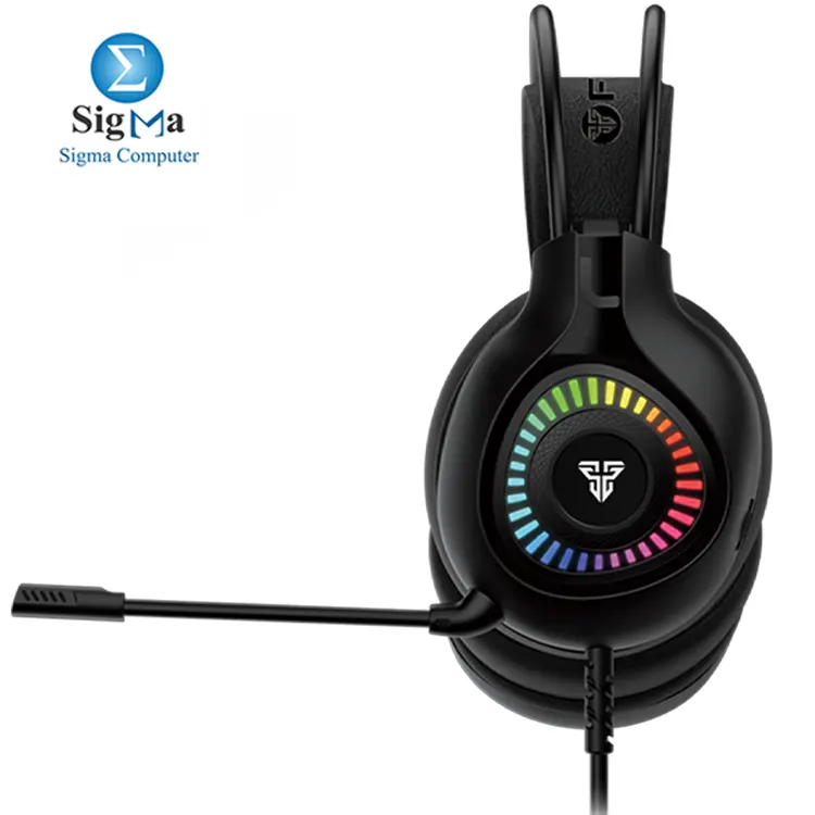 FANTECH ORBIT HG25 7.1 virtual surround sound gaming headset with RGB lighting, 50mm drivers, noise-canceling mic, USB wired connection,