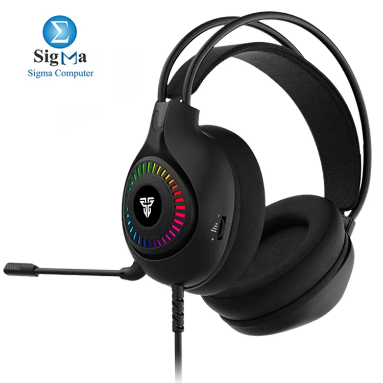 FANTECH ORBIT HG25 7.1 virtual surround sound gaming headset with RGB lighting, 50mm drivers, noise-canceling mic, USB wired connection,
