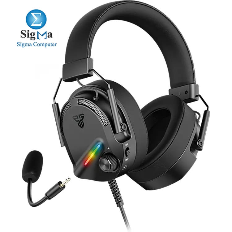 FANTECH ALTO HG26 – Virtual 7.1 surround sound, RGB lighting, 50mm drivers, USB connection, detachable noise-cancelling mic, 2m PVC cable.